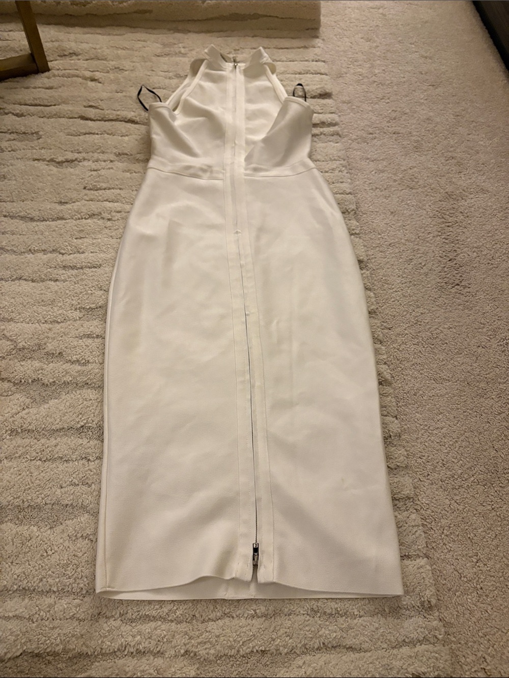 Herve Leger x Forever 21 White Sleeveless Cutout Midi Dress - Picture 5 of 7